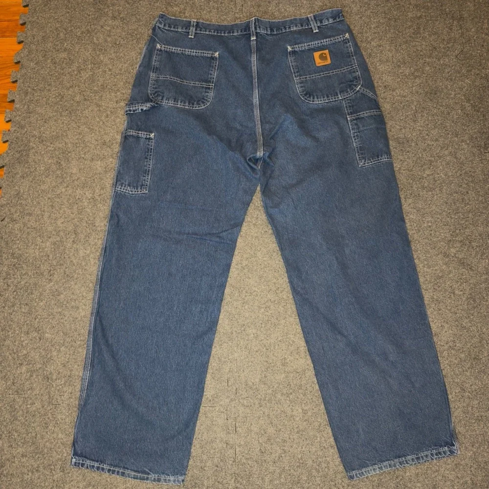 Carhartt Mens Loose Fit Carpenter Jeans Denim Dark Wash B13 DST 41x32